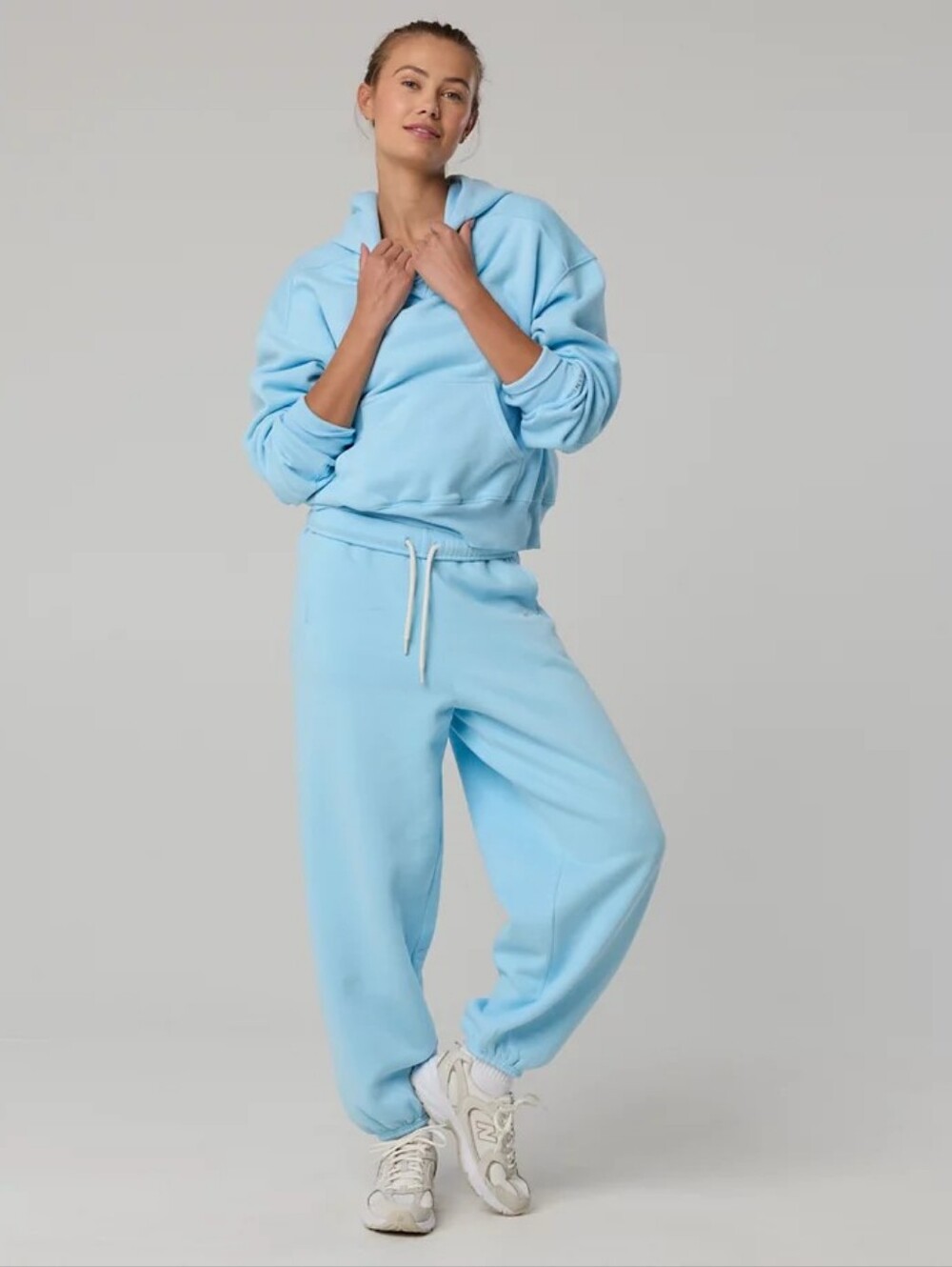 OFFLINE By Aerie Cloud Fleece Baggy Jogger In Divine Blue (Baby Blue) 25" Medium